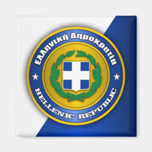 Medaillon der Republiks-(Griechenland) Magnet