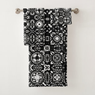 Médaillon Médaillon Motif noir et blanc B