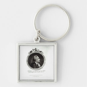 Medaillon-Porträt von Giacomo Casanova, Alter 63 Schlüsselanhänger