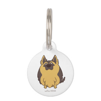 MÉDAILLON POUR ANIMAUX ジャーマンシェパード "シェパたま(ロング)" <名前・電話番号>