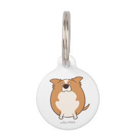 MÉDAILLON POUR ANIMAUX ボーダーコリー"ボダたま (レッド)" <名前・電話番号>