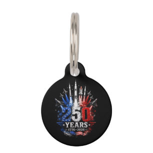 Médaillon Pour Animaux 250 Ans 1776–2026 Célébration Patriotique Gratuite