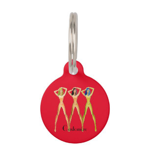 Médaillon Pour Animaux 3 femmes à long pattes debout Thunder_Cove
