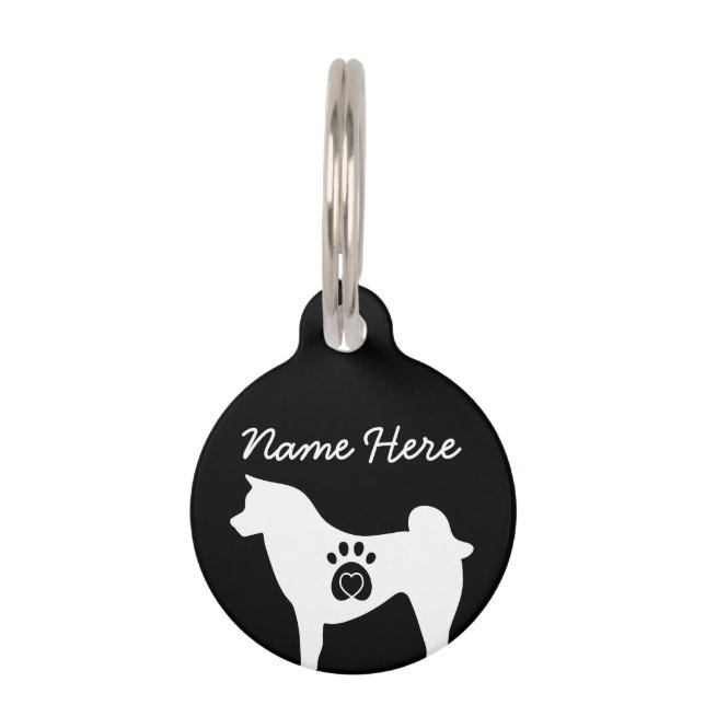 Médaillon Pour Animaux Akita (Devant)