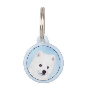 Médaillon Pour Animaux American Eskimo Dog Painting - Original Dog Art