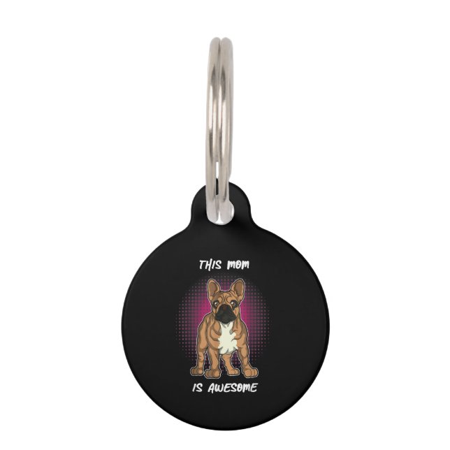 Médaillon Pour Animaux Amoureux des chiens | Cadeaux Bouledogue Français  (Devant)