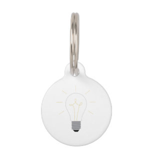 Médaillon Pour Animaux Ampoule lumineuse
