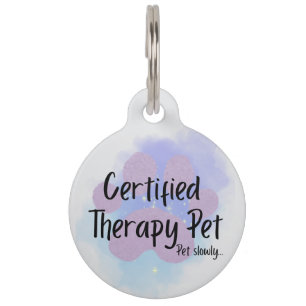 Médaillon Pour Animaux Animal de Thérapie Certifié Soutien Émotionnel
