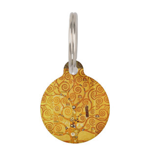 Médaillon Pour Animaux Arbre de vie Gustav Klimt Nouveau