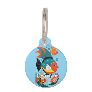 Médaillon Pour Animaux Assortiment de poissons tropicaux Thunder_Cove