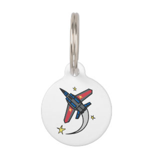Médaillon Pour Animaux Avion à réaction volant