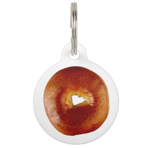Médaillon Pour Animaux Bagel Personnaliser