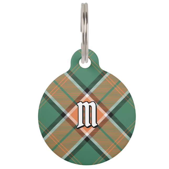 Médaillon Pour Animaux Balise Clan Pollock Tartan Pet ID (Devant)