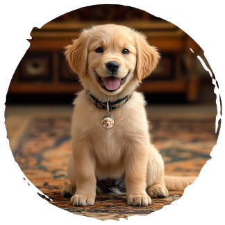 Médaillon Pour Animaux Balise de l'animal de compagnie circulaire personn