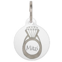 Balise Diamond Bling Personnalisé Fashion Pet