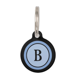 Médaillon Pour Animaux Balise d'identification de l'animal - Monogramme n