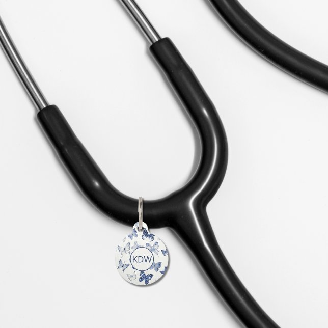 Médaillon Pour Animaux Balise d'identification des papillons bleus (Créateur téléchargé)