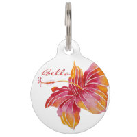 Balise Hawaii Hibiscus Flower Personnalisé