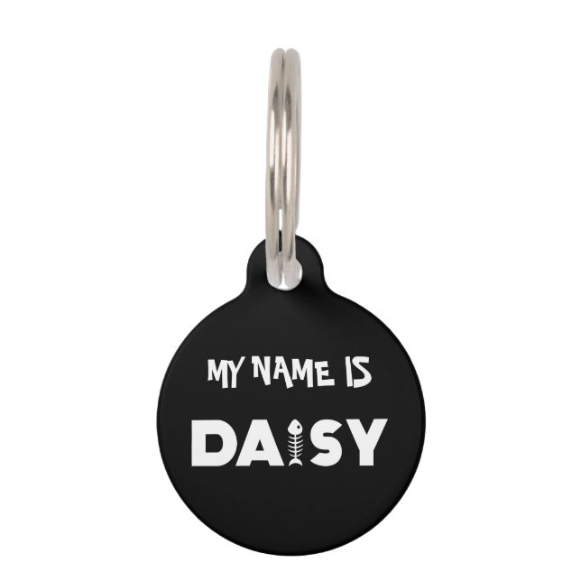 Médaillon Pour Animaux Balise ID animal de compagnie de chat Daisy (Devant)