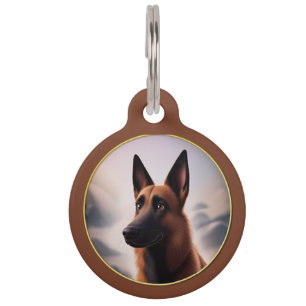 Médaillon Pour Animaux Balise ID animal de compagnie de chien malinois