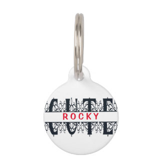 Médaillon Pour Animaux Balise ID animal de compagnie de nom mûr