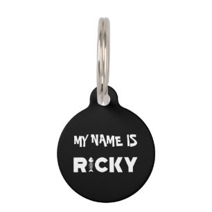 Médaillon Pour Animaux Balise ID animal de compagnie Ricky Cat