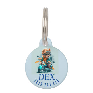 Médaillon Pour Animaux Balise ID animal des doggies du vélo