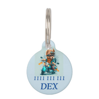 Médaillon Pour Animaux Balise ID animal des doggies du vélo