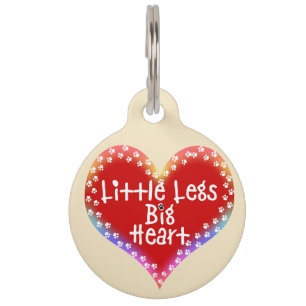 Médaillon Pour Animaux Balise Little Legs Big Heart Empreintes de pattes
