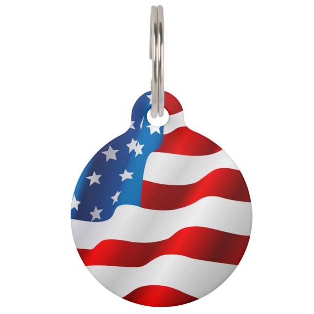 Médaillon Pour Animaux Balise Patriotic Pet (Devant)