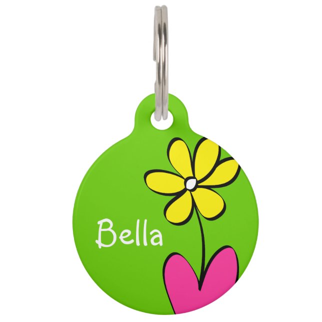 Médaillon Pour Animaux Balise personnalisée pour animal de compagnie - ve (Devant)