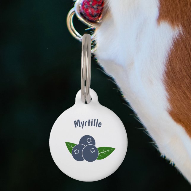 Médaillon Pour Animaux Balise pour animal de compagnie Blueberry (Blueberry Pet Tag)