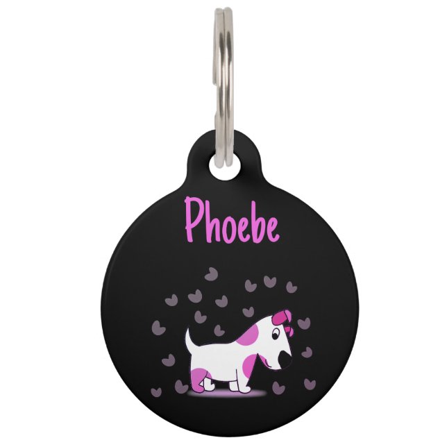 Médaillon Pour Animaux Balise Ronde Animal (Devant)