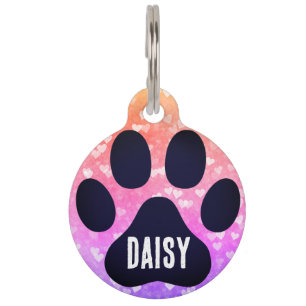 Médaillon Pour Animaux Balise Ronde Animal