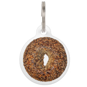 Médaillon Pour Animaux Balise Tout Bagel Personnaliser l'ID animal