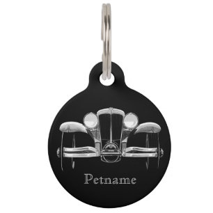 Médaillon Pour Animaux Balises personnalisées de voiture Vintage