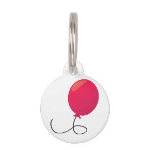 Médaillon Pour Animaux Balloon rouge