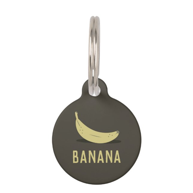 Médaillon Pour Animaux Banane (Devant)
