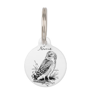 Médaillon Pour Animaux Barne Owl Thunder_Cove