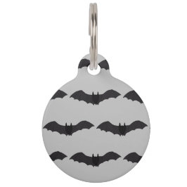 Médaillon Pour Animaux Bat volant Halloween Chien ID balise