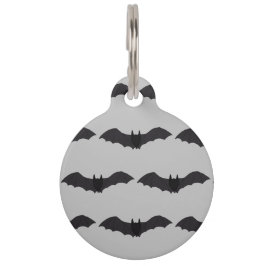 Médaillon Pour Animaux Bat volant Halloween Chien ID balise