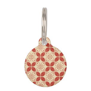 Médaillon Pour Animaux Batik Kawung, motif indonésien, javanais, ethnique