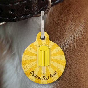 Médaillon Pour Animaux Bâtonnet de glace au citron