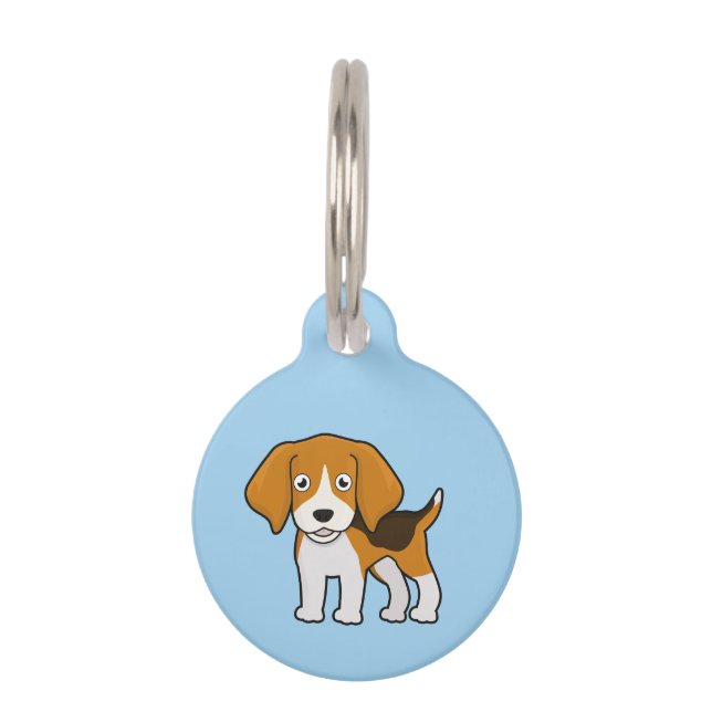 Médaillon Pour Animaux Beagle (Devant)