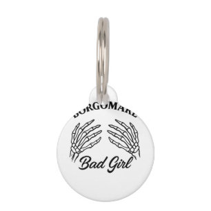 Médaillon Pour Animaux Bgm Bad Girl - Skeleton Heart Mains