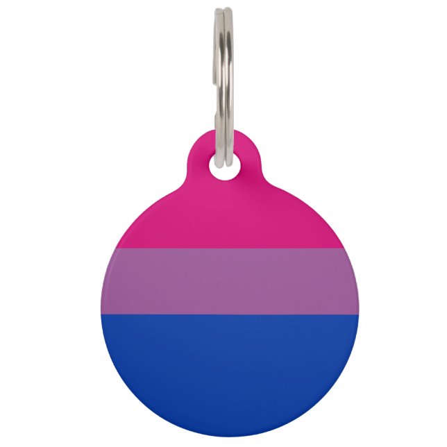 Médaillon Pour Animaux Bisexual pride (Dos)