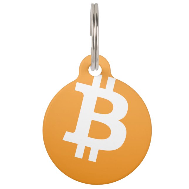 Médaillon Pour Animaux Bitcoin (Devant)