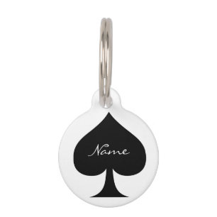 Médaillon Pour Animaux Black Queen of Spades Black Thunder_Cove