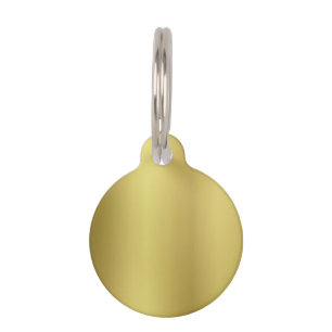 Médaillon Pour Animaux Blanc de modèle d'or
