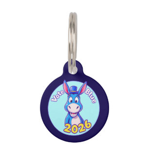 Médaillon Pour Animaux bleu du vote en 2026
